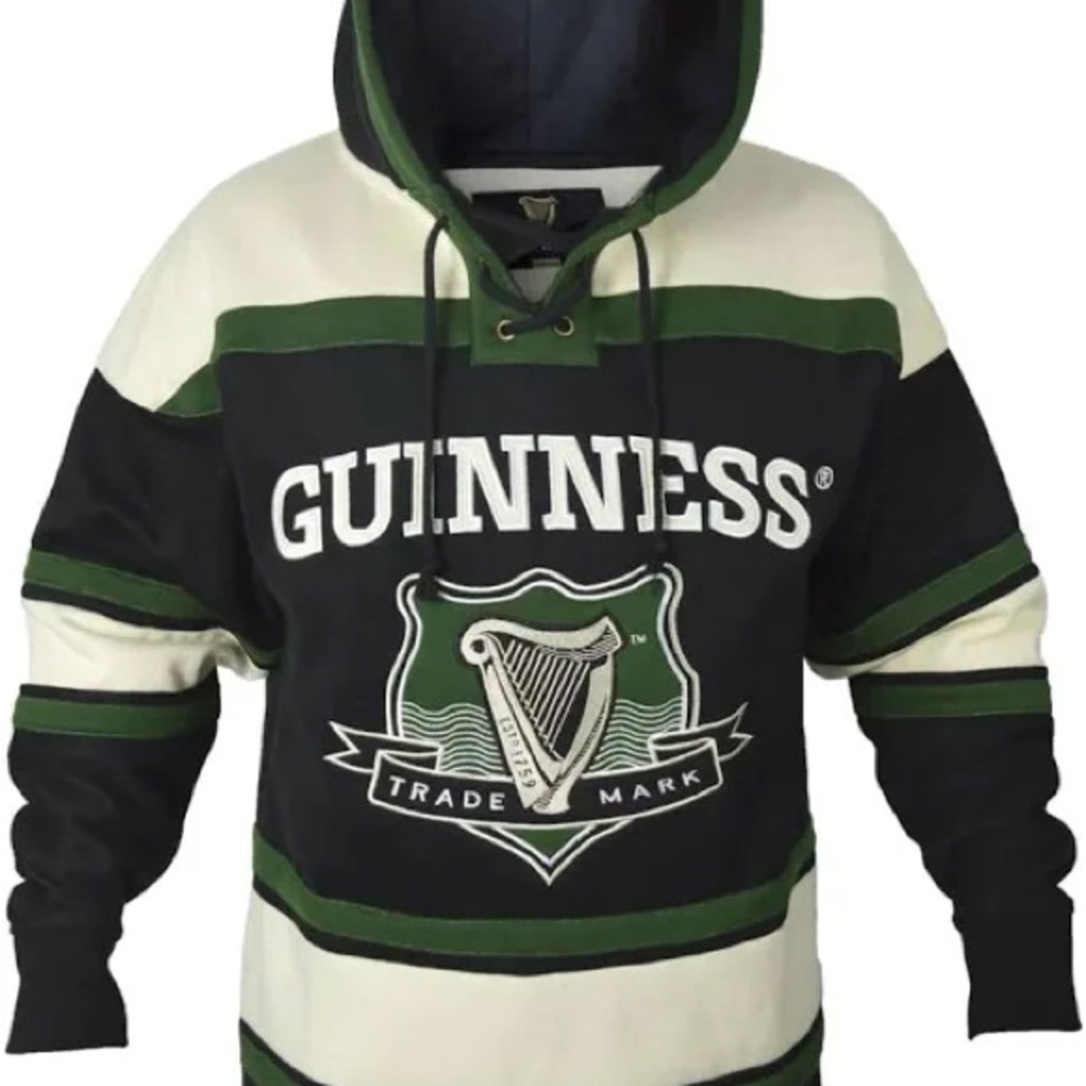 Guinness Trademark Green Harp Hoodie